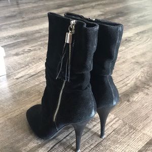 Michael Kors black suede leather